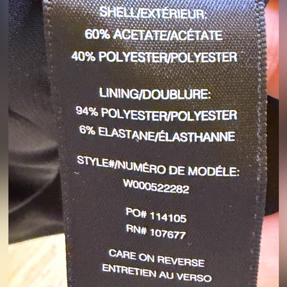 Alice + Olivia Black Faux Wrap Silhouette Asymmetrical Dress - Picture 15 of 16